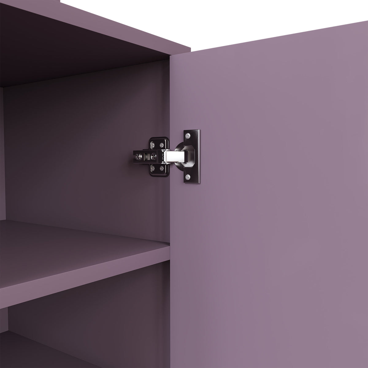 Modern Purple Vanity Desk Set with Padded Stool and Adjustable LED Mirror, 3 Color Light Modes, MDF Construction