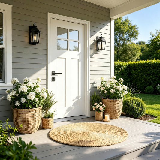 36'x80' Fiberglass Front Door with White 4-9/16' PVC Frame,Right-Hand Inswing Exterior Door with Brickmould,Contemporary minimalist smooth skin with clear glass for Home Entrance, White