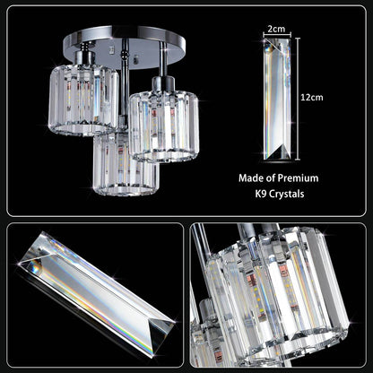 Semi Flush Mount Ceiling, 3-Light Kitchen Mount