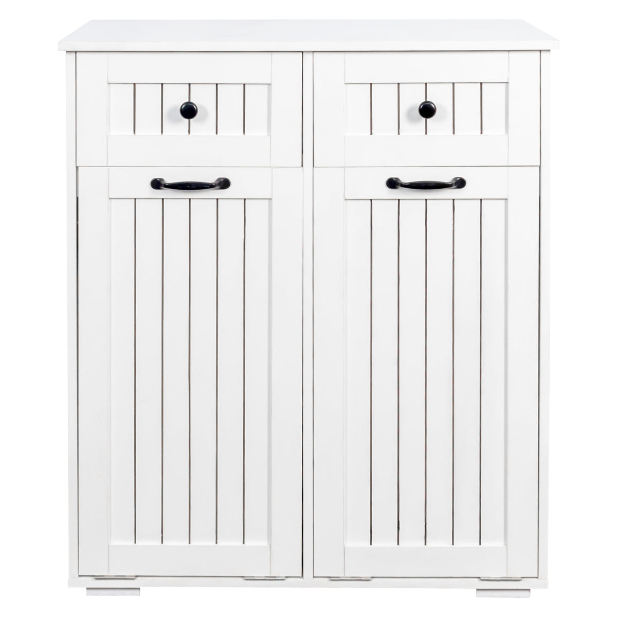 Laundry Cabinet, with 2 Removable laundry basket and 2 Drawers