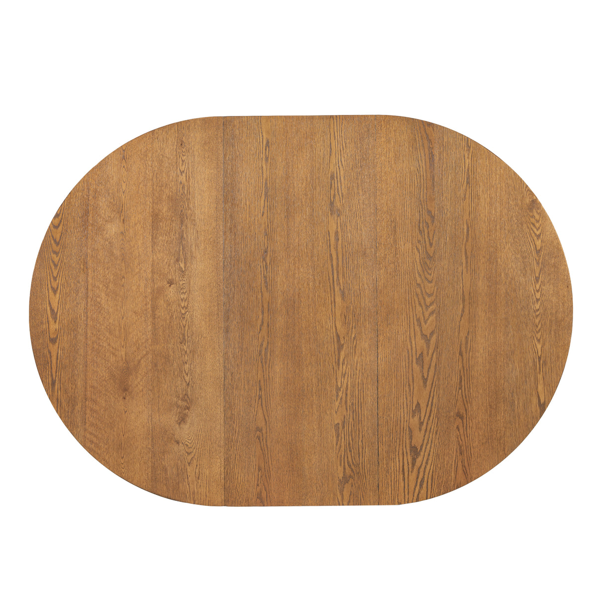 TOPMAX Modern 5-Piece Extendable Round Dining Table Set with 16.2inch Removable Leaf for Small Places, Walnut