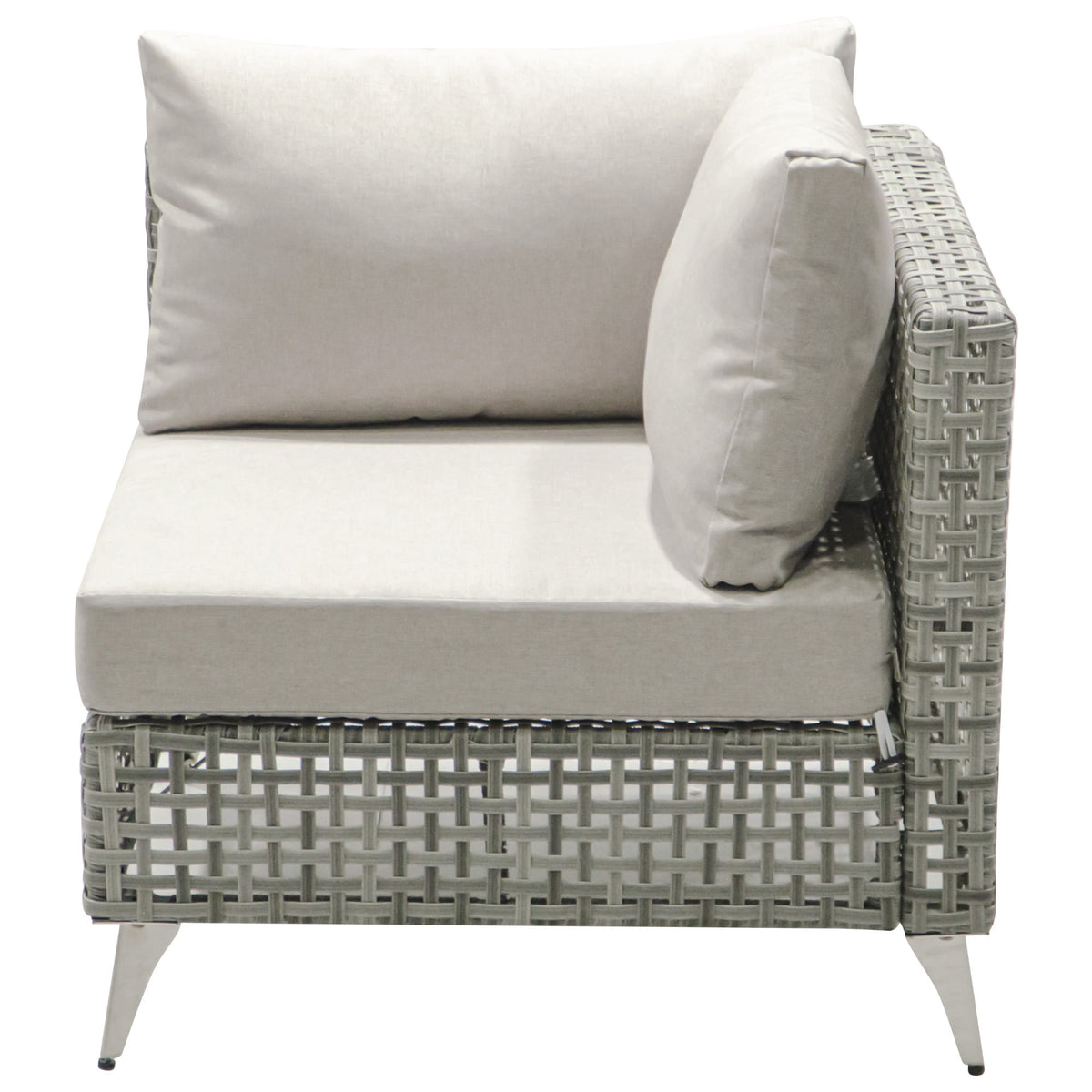 K&K 7-Piece Wicker Patio Furniture Set, Outdoor Conversation Set Sectional Sofa with Water Resistant Grey Thick Cushions and Coffee Table