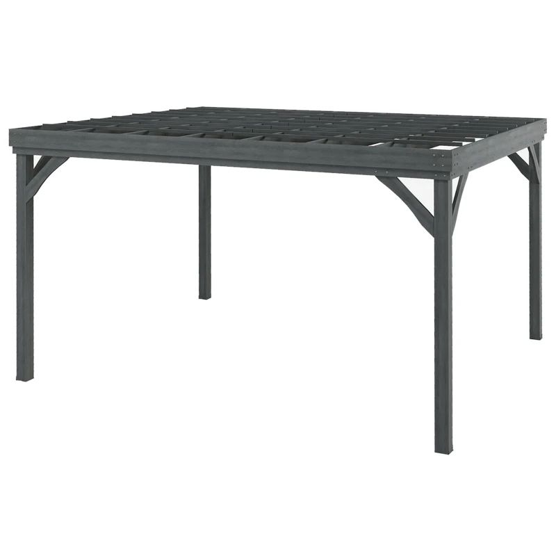 Patio Grape Vine Gazebo, Outdoor Wooden Pergola
