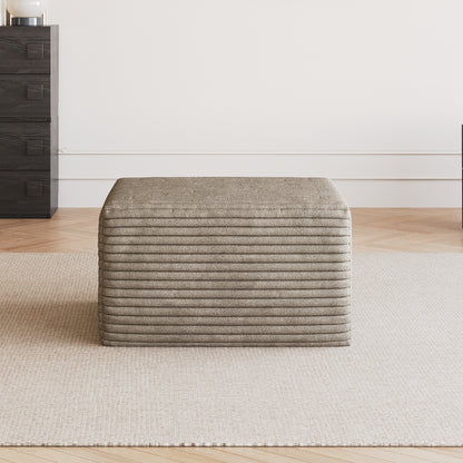 Sofa ottoman ,No Assembly Required,Camel(Plush Corduroy Fabric)