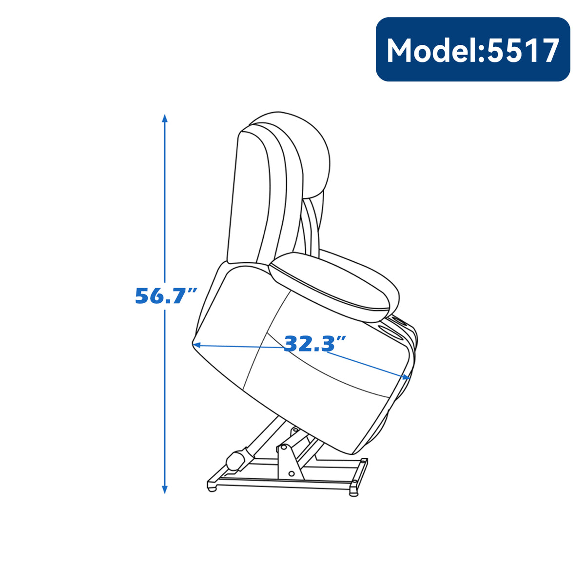 Up to 350 LBS Chenille Power Lift Recliner Chair, Heavy Duty Motion Mechanism with 8-Point Vibration Massage and Lumbar Heating, USB and Type-C Ports, Stainless Steel Cup Holders, Beige