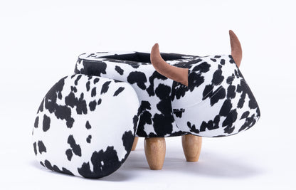 Connor the Cow Storage Ottoman