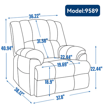 Dual Motor Heat Massage Infinite Position Up to 350 LBS Electric Power Lift Recliners with Power-Remote, Medium-firm and Heavy Duty, Red