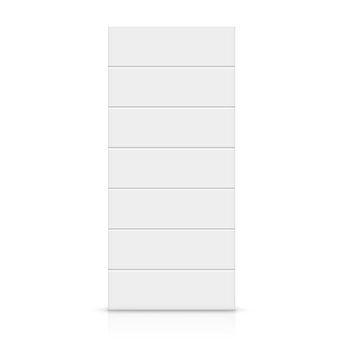 44 in. x 96 in. Hollow Core White Painted Composite MDF Interior Door Slab