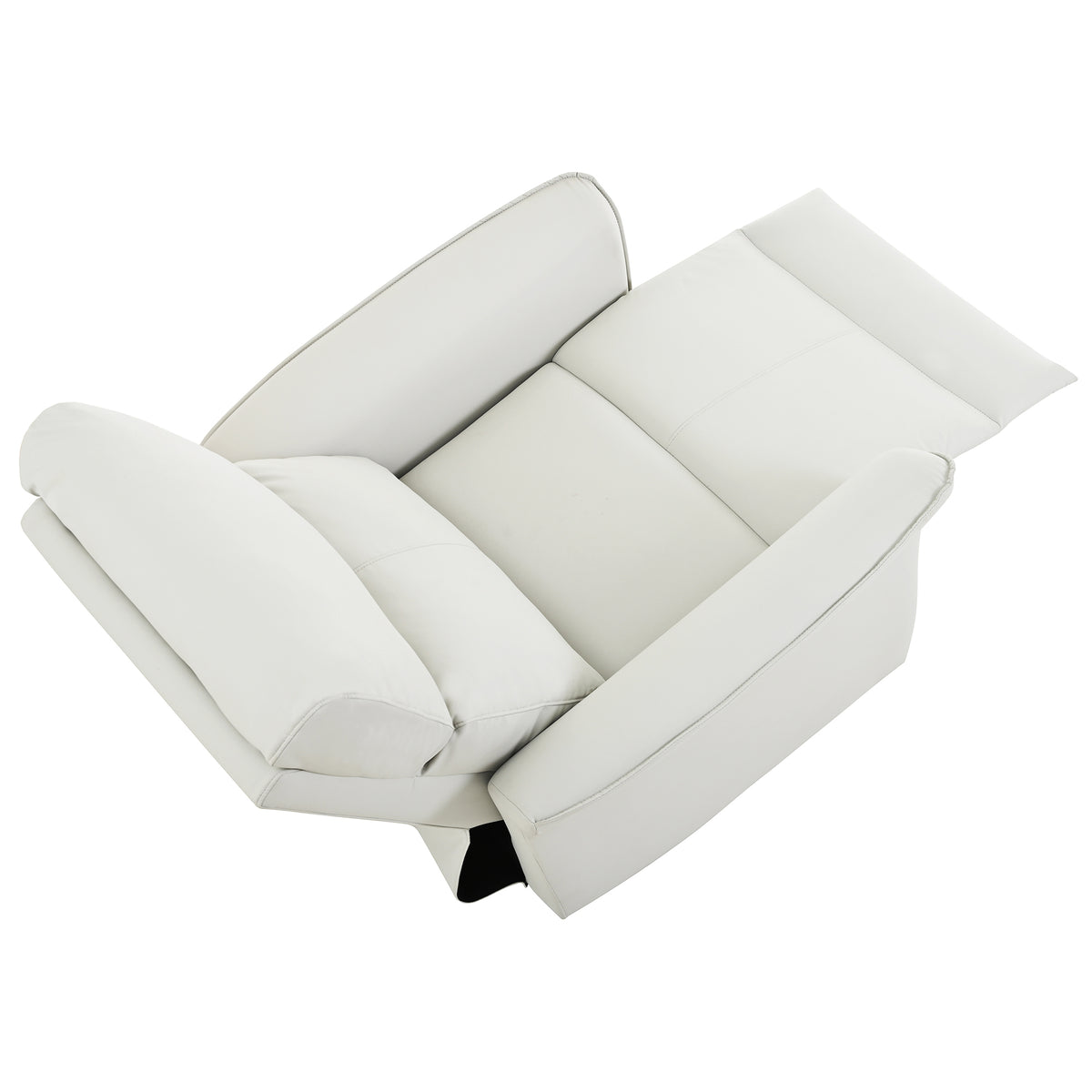 Manual Rocker Recliner Chair for Adults, Rocking Glider Recliner, PU Leather Rocking Chair