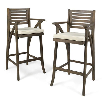 HERMOSA 2PC BARSTOOL - GREY