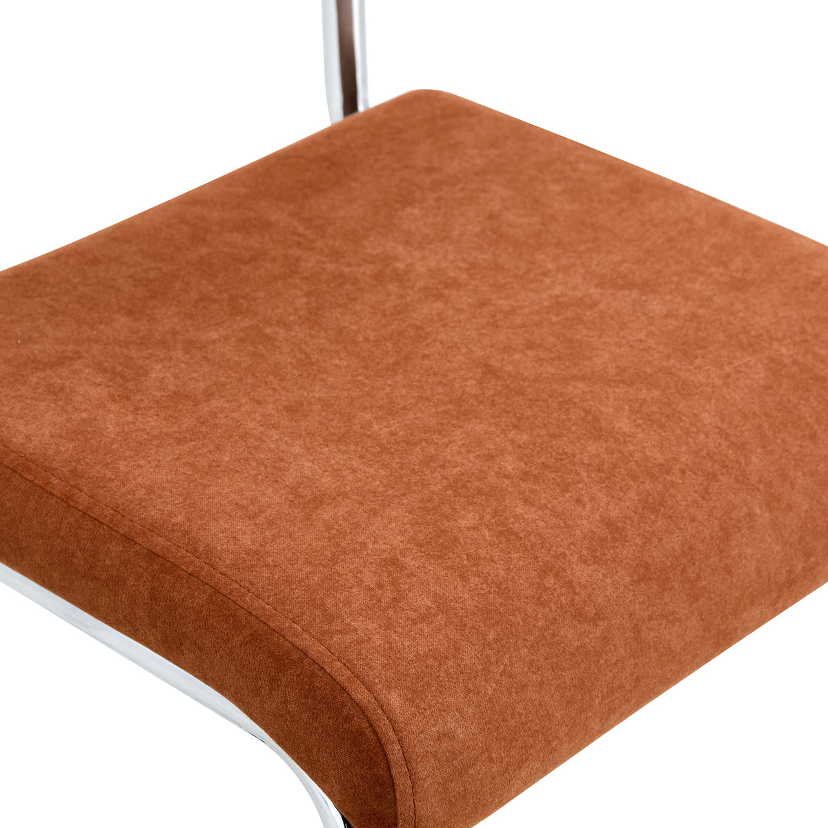 Natural Woven Bar Stool 2-Piece Set with Solid Wood Backrest 25 Inches Medieval Modern Style Counter Stool Coffee Color Velvet Kitchen Stool Chrome Metal Legs.