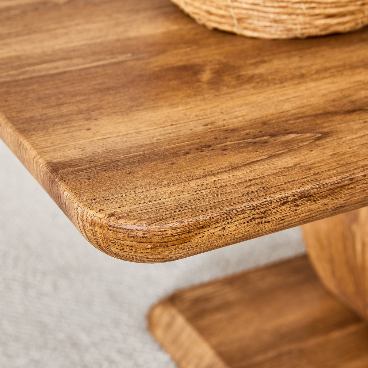 Modern simple luxury rectangular coffee table in wood color. The computer desk. The game table. Suitable, terrace, kitchen. 47 'x 25.6" 18"