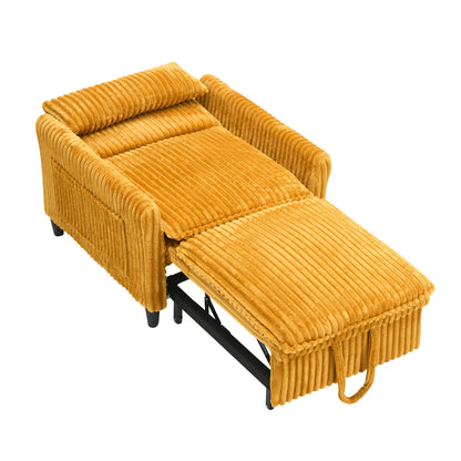 orange comfortable chair for Small apartment Bedroom space Balcony Small sofa bed Lazy Small sofa with a pillo