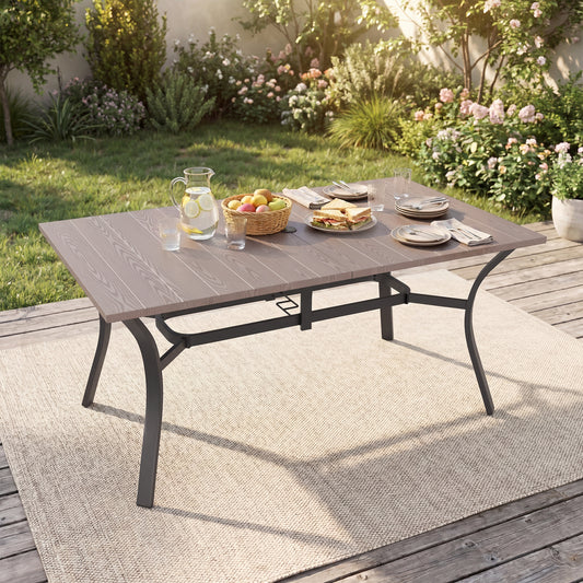 1 Pieces Oudoor Indoor Dinning Rectangular table Natural Color