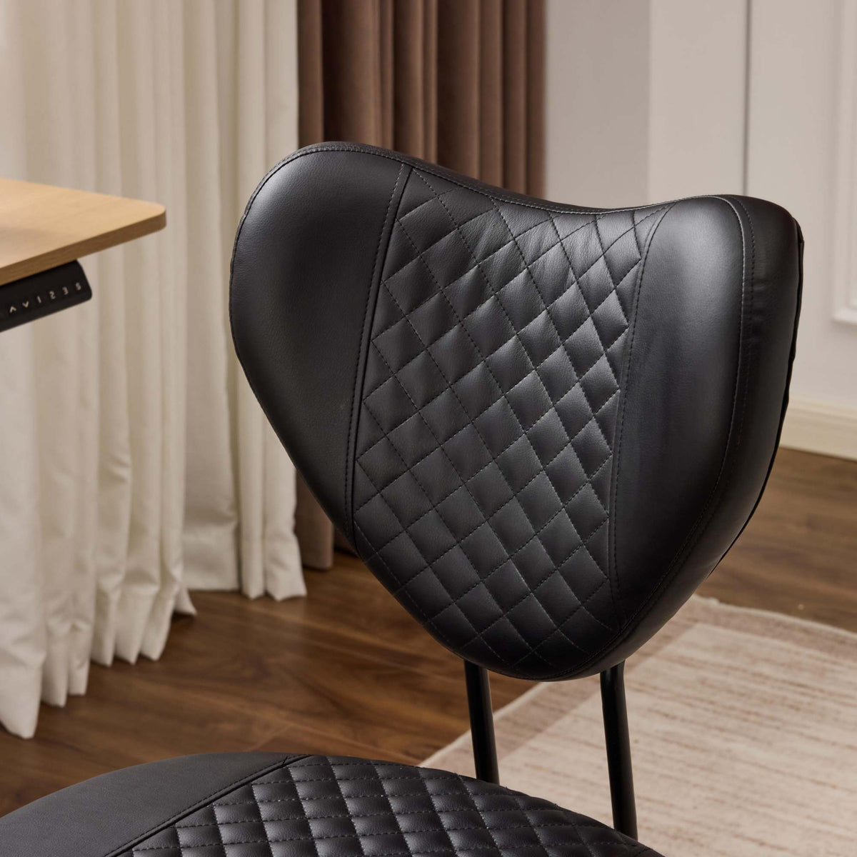 Meditation chair, an ergonomic cross-legged seating chair with lumbar support and a height-adjustable seat cushion, ideal for people engaged in high-intensity office work. Black
