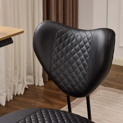 Meditation chair, an ergonomic cross-legged seating chair with lumbar support and a height-adjustable seat cushion, ideal for people engaged in high-intensity office work. Black