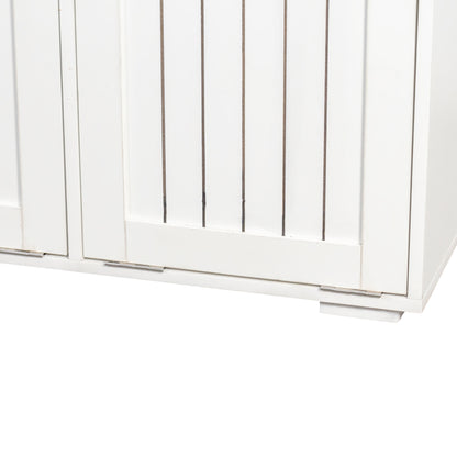 Laundry Cabinet, with 2 Removable laundry basket and 2 Drawers