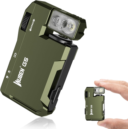 G5 Rechargeable EDC Flashlight, Mini Flat Bright Small Flashlight
400 Lumens Dual Light Source LED Flashlight with RGB, Magnetic Mini Bright Keychain Flashlight for Home, Camping, Emergencies
