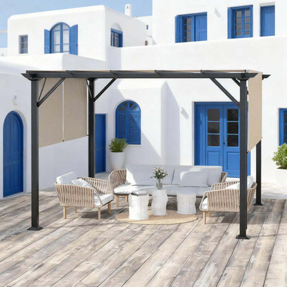 Pergola Canopy Patio Metal Shelter 12" x 10"