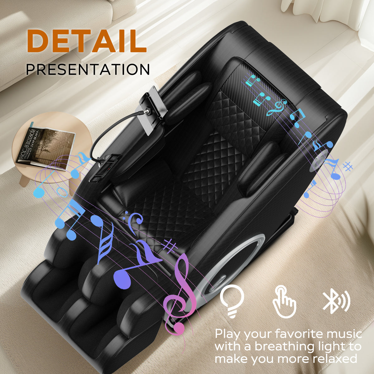 Massage Chair Recliner with Zero Gravity with Full Body Air Pressure
