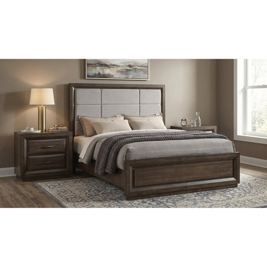 Meridian Dark Oak Queen 3-Piece Bedroom Set