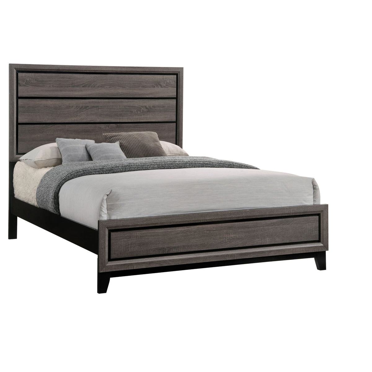 Wesley Grey Oak Queen 4-piece Bedroom Set