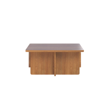 Luxury Walnut Wood Square Coffee Table with Large Hidden Storage, Expandable Tabletop Center Table for Living Room, Modern Accent Table with Drawers (59" Walnut Coffee Table)