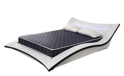 6 Inch Waterproof Foam Mattress, Navy Blue Quilted Breathable Fabric, Twin Size