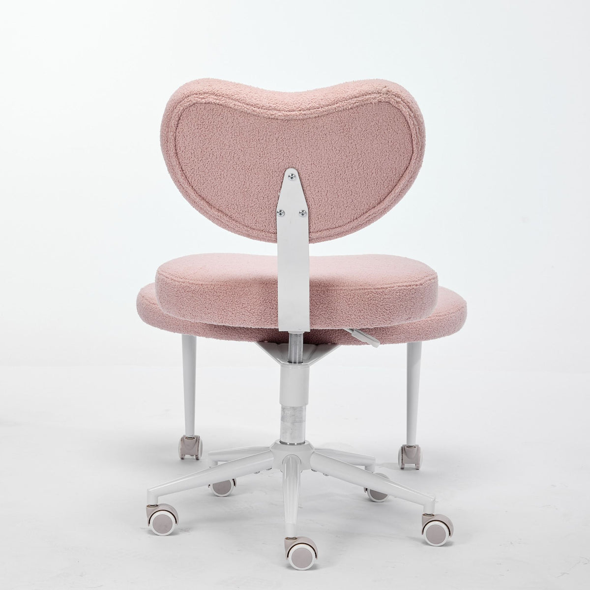Meditation Chair Plus, Cross Legged Chair with Wheels, ADHD Chair, Criss Cross Desk Chair with Lumbar Support and Adjustable Stool – Pink