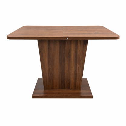 Extendable Dining Table, Modern Expandable Kitchen Table, Rectangular Dinner Table for Small Space Home Restaurant