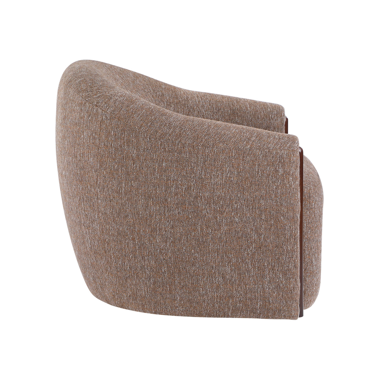 Ballona Brown Chenille Accent Chair w/Swivel