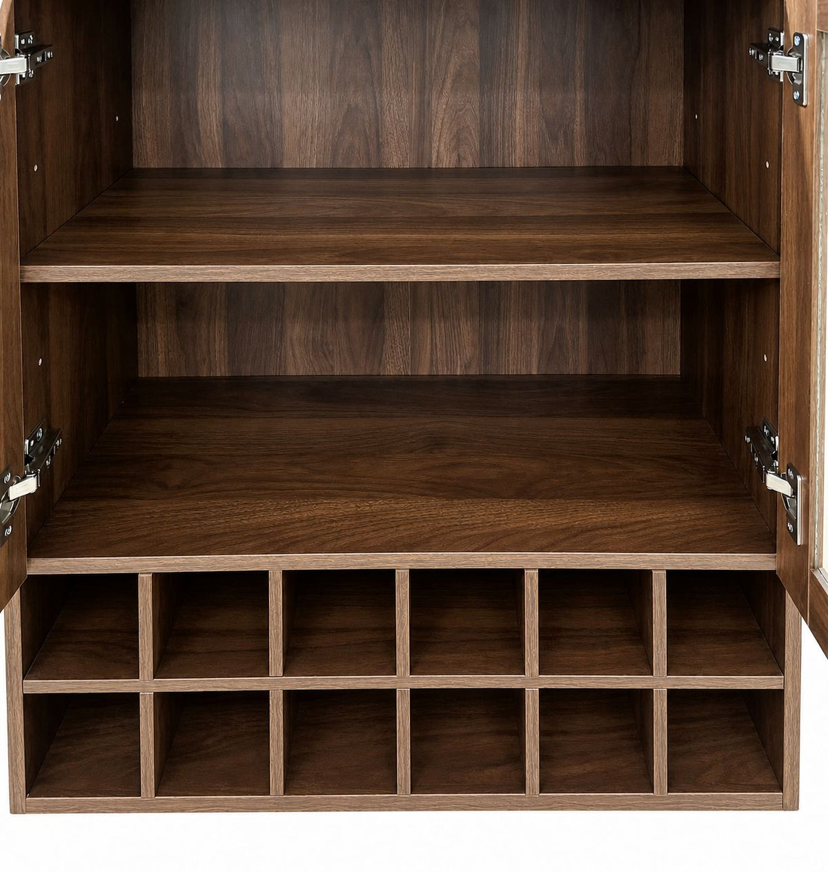 Wall-Mounted Wine Cabinet with Glass Doors, Hanging Wine Rack Storage Cabinet for Home Kitchen Dining Room
