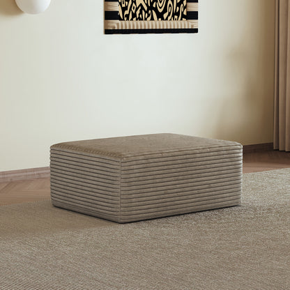 37.40'Sofa ottoman ,No Assembly Required,Camel(Plush Corduroy Fabric)