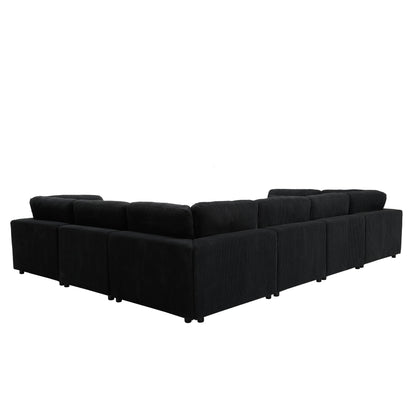 Corduroy Upholstered Modular Sectional