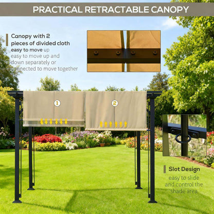 Pergola Canopy Patio Metal Shelter 12" x 10"