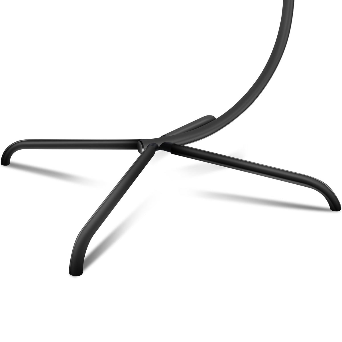350lbs Heavy-Duty Hammock Chair C-Stand, Rustproof Powder Coated Steel Swing Stand,Stable X-Base Support Frame,Easy Assembly Portable Universal Indoor Outdoor Stand ,Patio, Balcony, Garden(Stand Only)