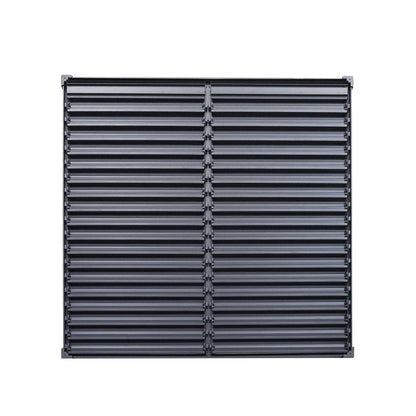 Byron Black Outdoor Pergola Aluminum with Adjustable Louvered Roof
