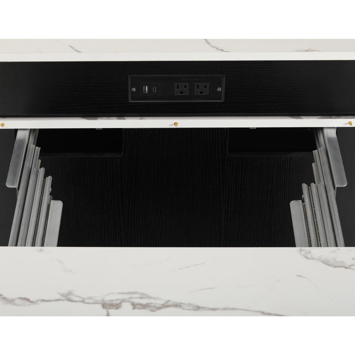 K&K 59.5" Kitchen Island with Extendable Dining Table, Kitchen Storage Table with Double-sided Storage, Kitchen Island with 2 Drawers
