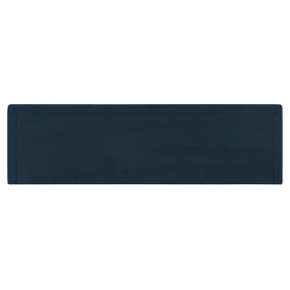 TREXM Console Table with 2 Drawers and Open Storage Shelves, Entryway Table for Living Room, Hallway and Dining Room (Navy)