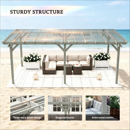 Garden Pergola, Outdoor Pergola, Wooden Gazebo Grape Trellis