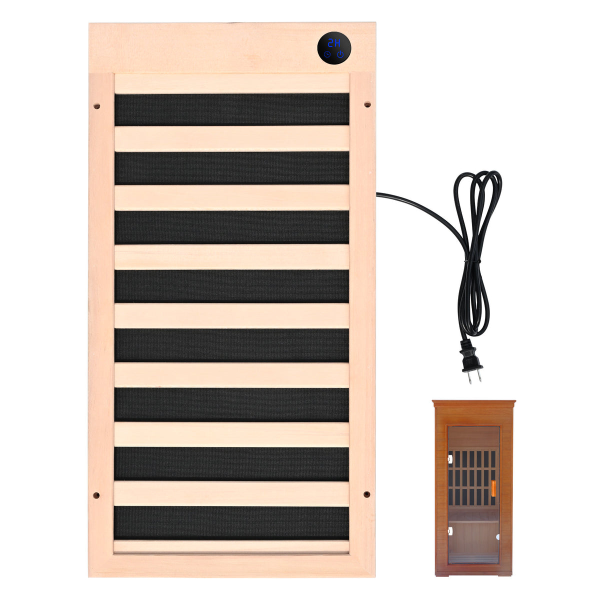 Low-EMF 180W Infrared Sauna Panels with Plug for Home Sauna