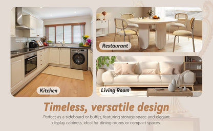 Rustic Wooden Storage Cabinet with Decorative Cutout Door & 3 Drawers, Tall Narrow Organizer for Living Room, Bedroom
