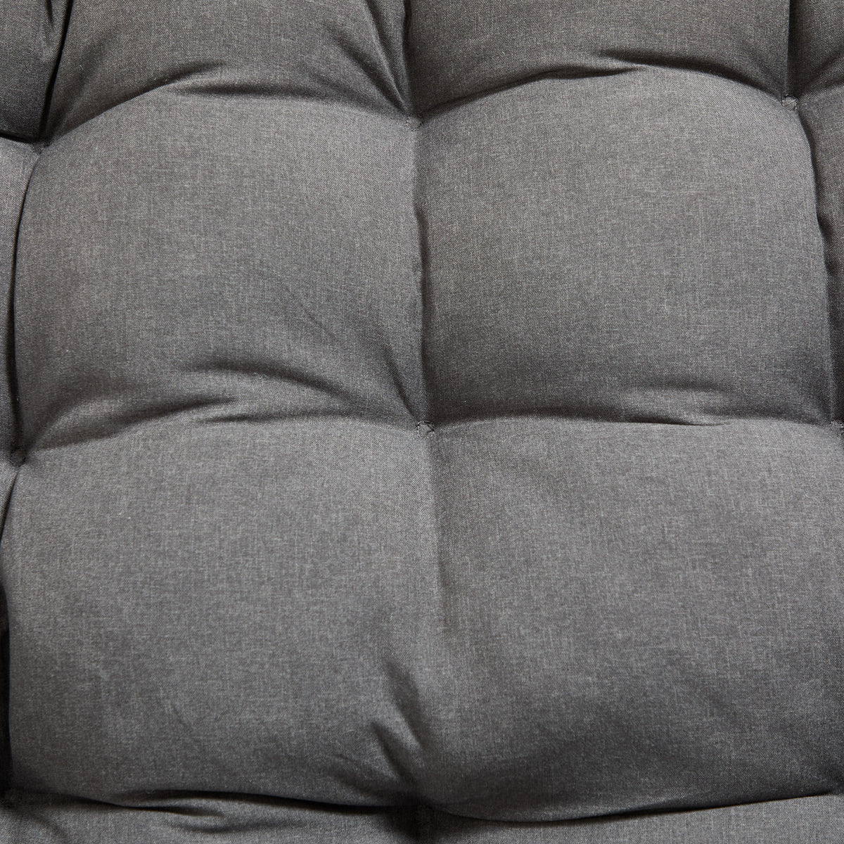Outdoor Rocking Chair, Comfy Cushion, with Soft Thick Cushion, Reading Room, Black Frame with Grey Cushion