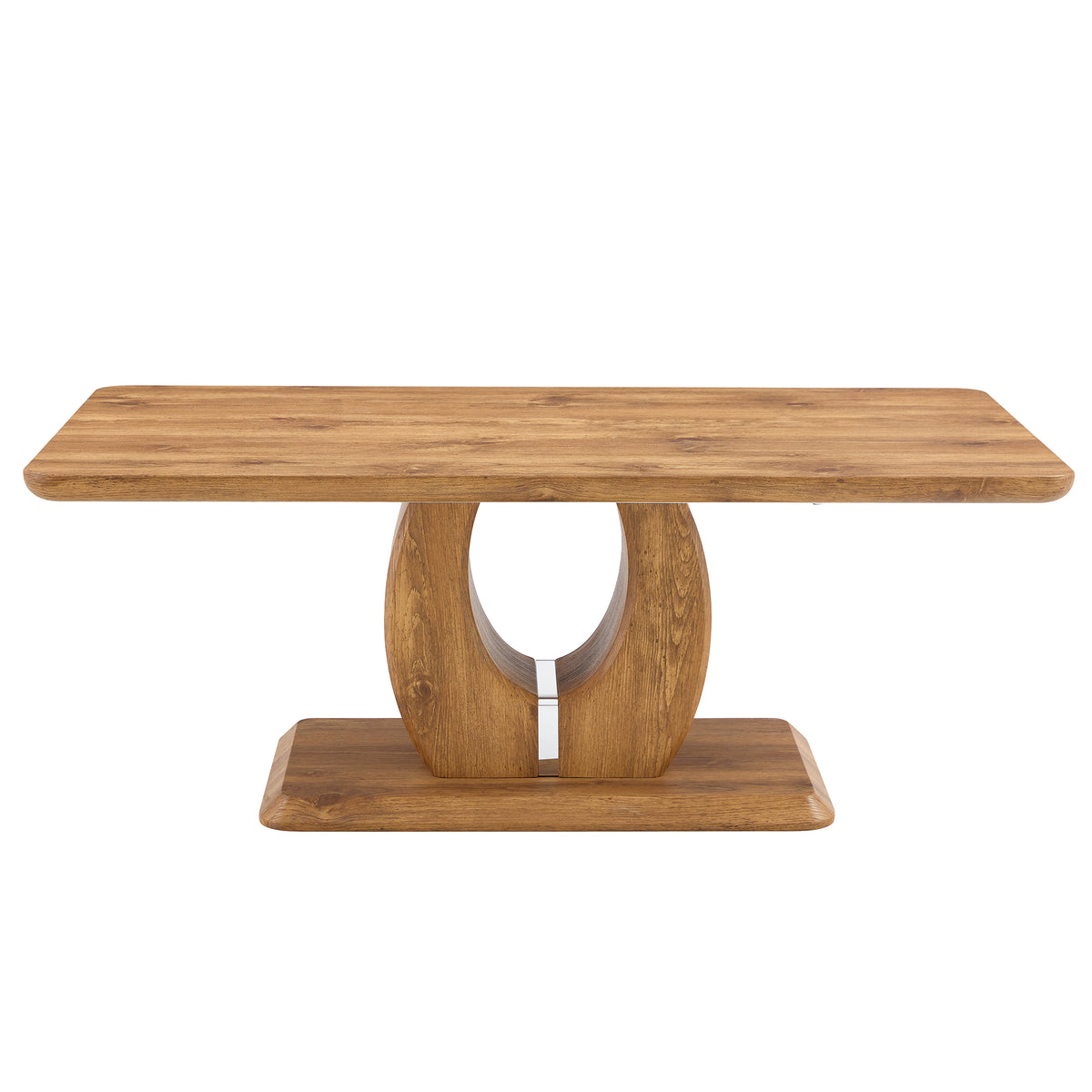 Modern simple luxury rectangular coffee table in wood color. The computer desk. The game table. Suitable, terrace, kitchen. 47 'x 25.6" 18"