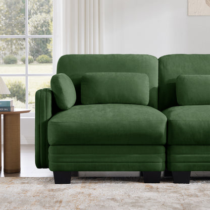 Ottoman Chenille Fabric-Green