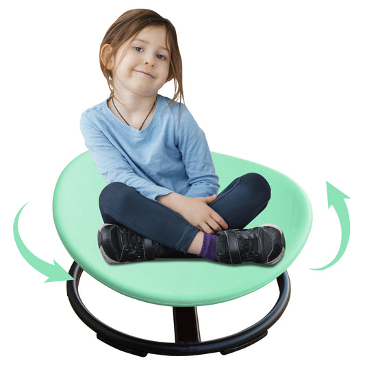 KIds Sensory Swivel Chair For Children With Autism, Sensory Toys For Children With ADHD, Training Body Coordination, For Focus And Balance – Green