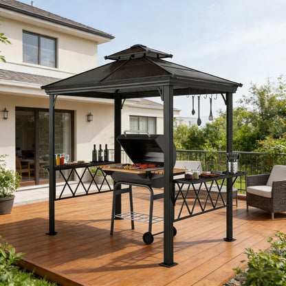 Outdoor Pergola Canopy,Pool BBQ Cooking Pergola Canopy