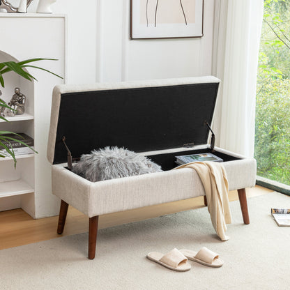 Storage Bench with Storage Bench for Bedroom End of Bed Bench Foot of Bed Bench Entryway Bench Storage Ottoman Bench 43.7" W x 18.1" D Off