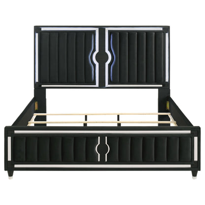 Roland Black Eastern King 4-piece Bedroom Set