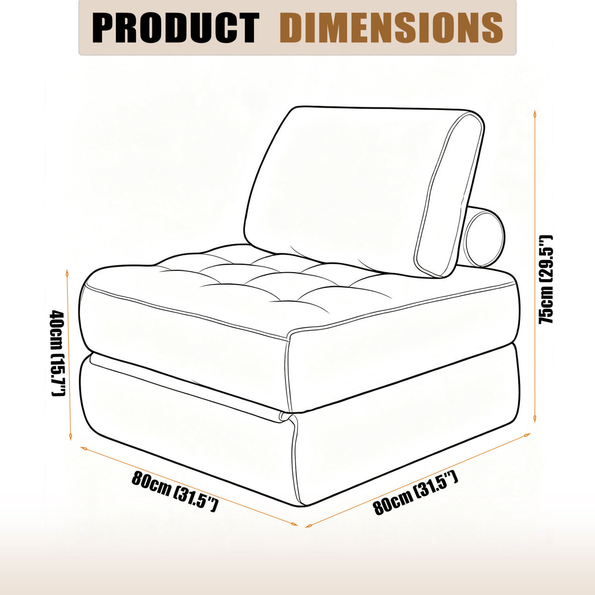 62.9"Corduroy Fabric Beanbag Couch for Living Room, Bedroom & Dorm, Cozy Fluffy Cloud Mini Couch,Corduroy